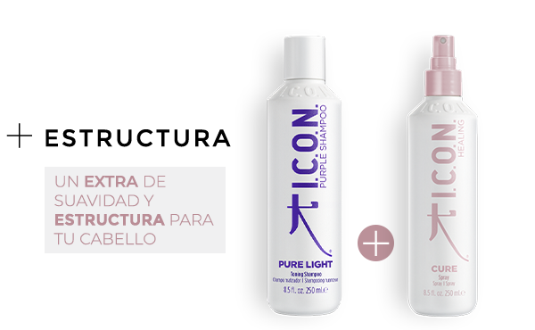 Pure Light Champú + CURE Spray Revitalizante. La combinación perfecta para obtener mejor textura y mayor Volumen en el cabello